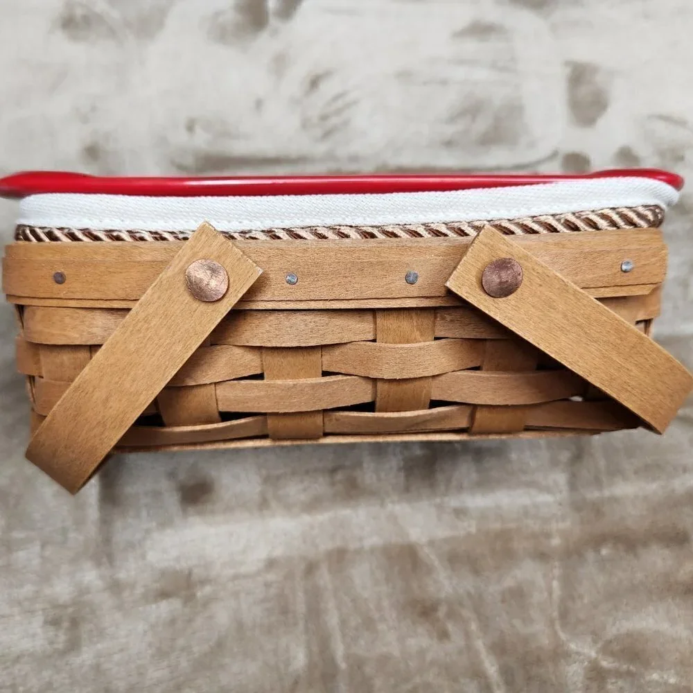 Longaberger Vintage Colorful Rectangle Baking Dish Basket